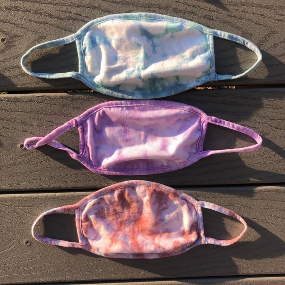 3 Pack - Tie Dye Cotton Face Masks - Picture 3 of 3